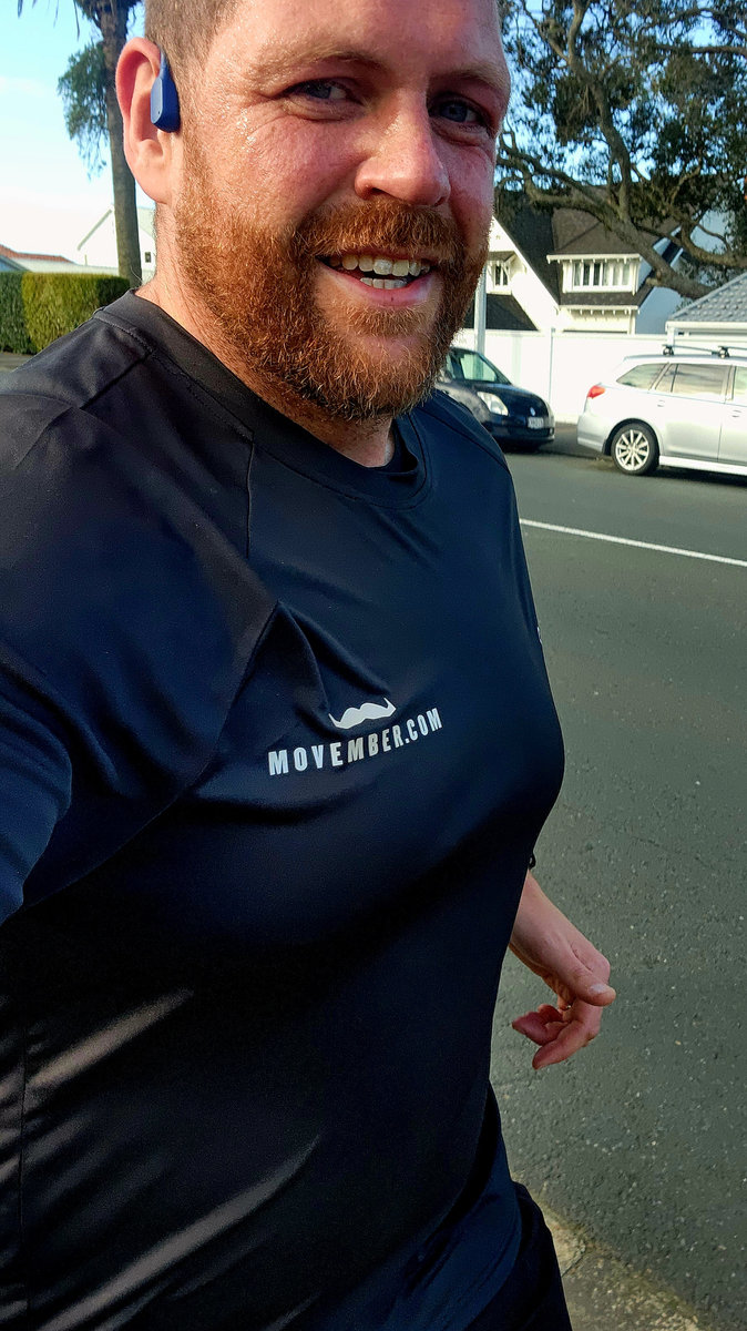 Jack Newman prepares for a 24 hour Movember charity run